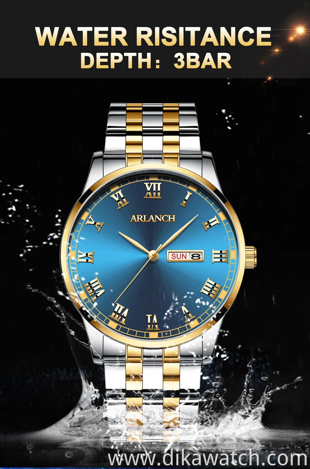 ARLANCH A318 New Men Watches Top Brand Luxury Fashion Business Quartz Watch Men Sport Waterproof Date Clock Relogio Masculino